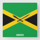 Recherche de la jamaïque horloges Drapeau jamaïcain