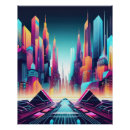 Recherche de cyber art Ville de néon