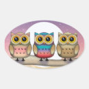 Recherche de petits hiboux autocollants Mignon