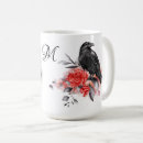 Recherche de corbeau gothique tasses Illustration