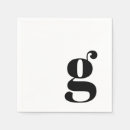Recherche de lettre monogramme serviettes Moderne