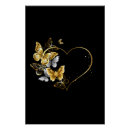 Recherche de coeur steampunk posters Papillon