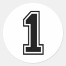 Recherche de numéro 1 autocollants Un
