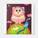 Recherche de de moutons refrigérateur magnets Rose
