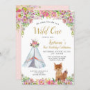 Recherche de tribal anniversaire invitations Teepee