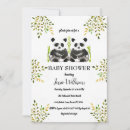 Recherche de panda bear baby shower invitations Aquarelle