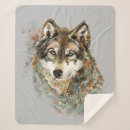 Recherche de de loups couvertures plaids Nature