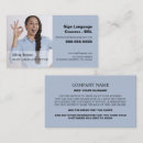 Recherche de professeur de langues cartes visite Customer