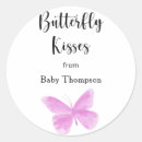 Recherche de baisers papillon autocollants Aquarelle
