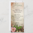 Recherche de menu vintage mariage invitations Rose