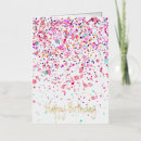 Recherche de confetti anniversaire cartes Rose