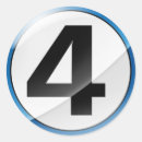 Recherche de numéro 4 autocollants 4ème