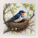 Recherche de hirondelles puzzles Faune