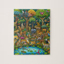 Recherche de animaux dans le sauvage puzzles Paysage