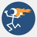 Recherche de chiffres de bâton autocollants Bande dessinée