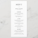 Recherche de moderne simple mariage menus Dîner