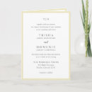 Recherche de jaune mariage invitations Classique