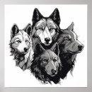 Recherche de loup tribal posters Loups