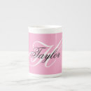 Recherche de rose blanc noir tasses Monogramme