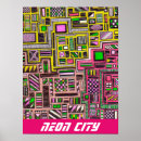 Recherche de ville futuriste posters Ville de néon
