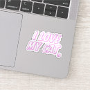 Recherche de chaton rose autocollants Amour