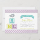 Recherche de lavender baby shower invitations Moderne