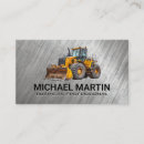 Suche nach bagger visitenkarten Schwermaschinen