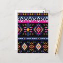 Recherche de motifs aztèques cartes postales Boho