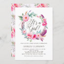 Recherche de pink baby shower invitations Pivoines