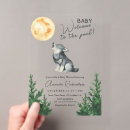 Recherche de loup lune invitations Aquarelle