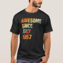 Suche nach juli geburtstag tshirts 1957