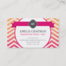 Recherche de chevron rose cartes visite Professionnel