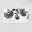 Recherche de la damassé cartes visite Floral