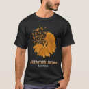 Recherche de leucémie tshirts Orange