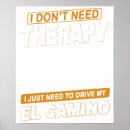 Suche nach el camino poster Klassiker automobilillustration