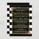 Recherche de stripe bridal shower invitations Élégant