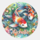 Recherche de koi fish autocollants Orange
