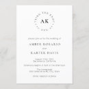 Recherche de lien invitations Monogramme