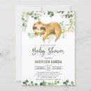 Recherche de cute sloth invitations Bébé garçon