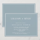 Recherche de dusty blue invitations Typographie