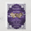 Recherche de purple rustic mariage invitations Pays