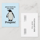 Suche nach pinguine visitenkarten Lustig