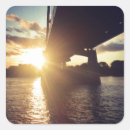 Recherche de bateau de croisière autocollants Coucher de soleil