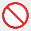 Recherche de permis autocollants Interdit