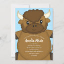 Recherche de bison invitations Bébé