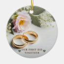 Recherche de notre premier ensemble ornements Newly weds
