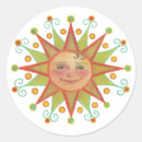 Recherche de visage du soleil autocollants Ensoleillé