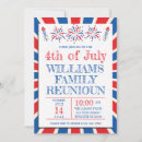 Recherche de famille de 4 invitations Patriotique