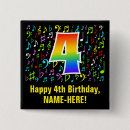 Suche nach ich bin 4 buttons Vierter geburtstag