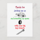 Suche nach schrauben postkarten Lustig